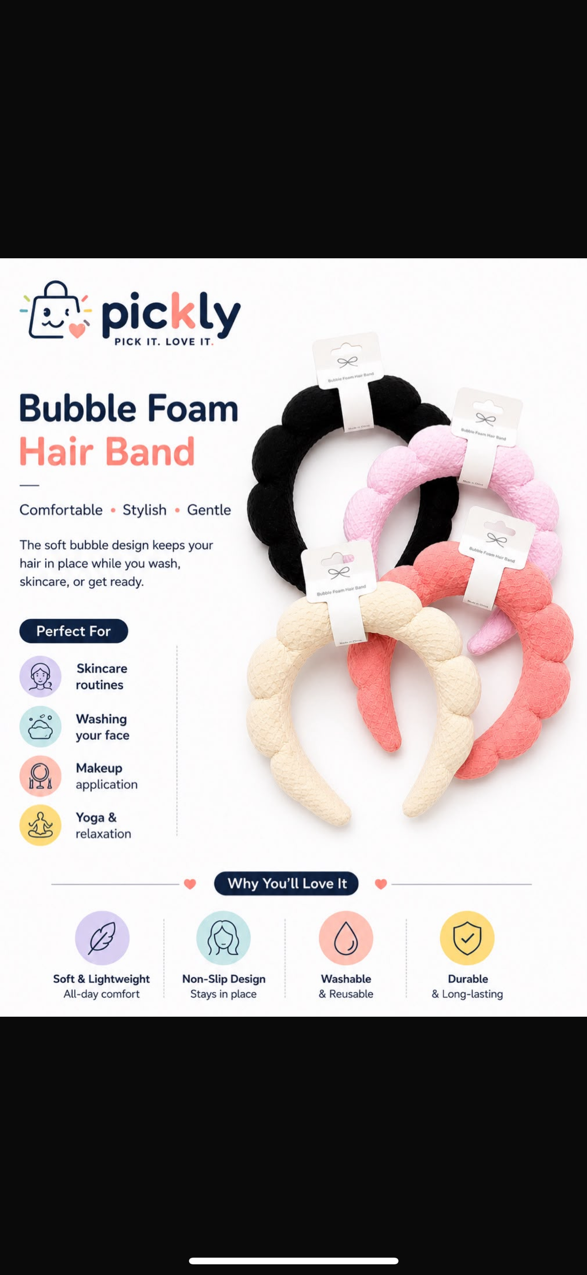 Pickly Bubble Foam Hair Band