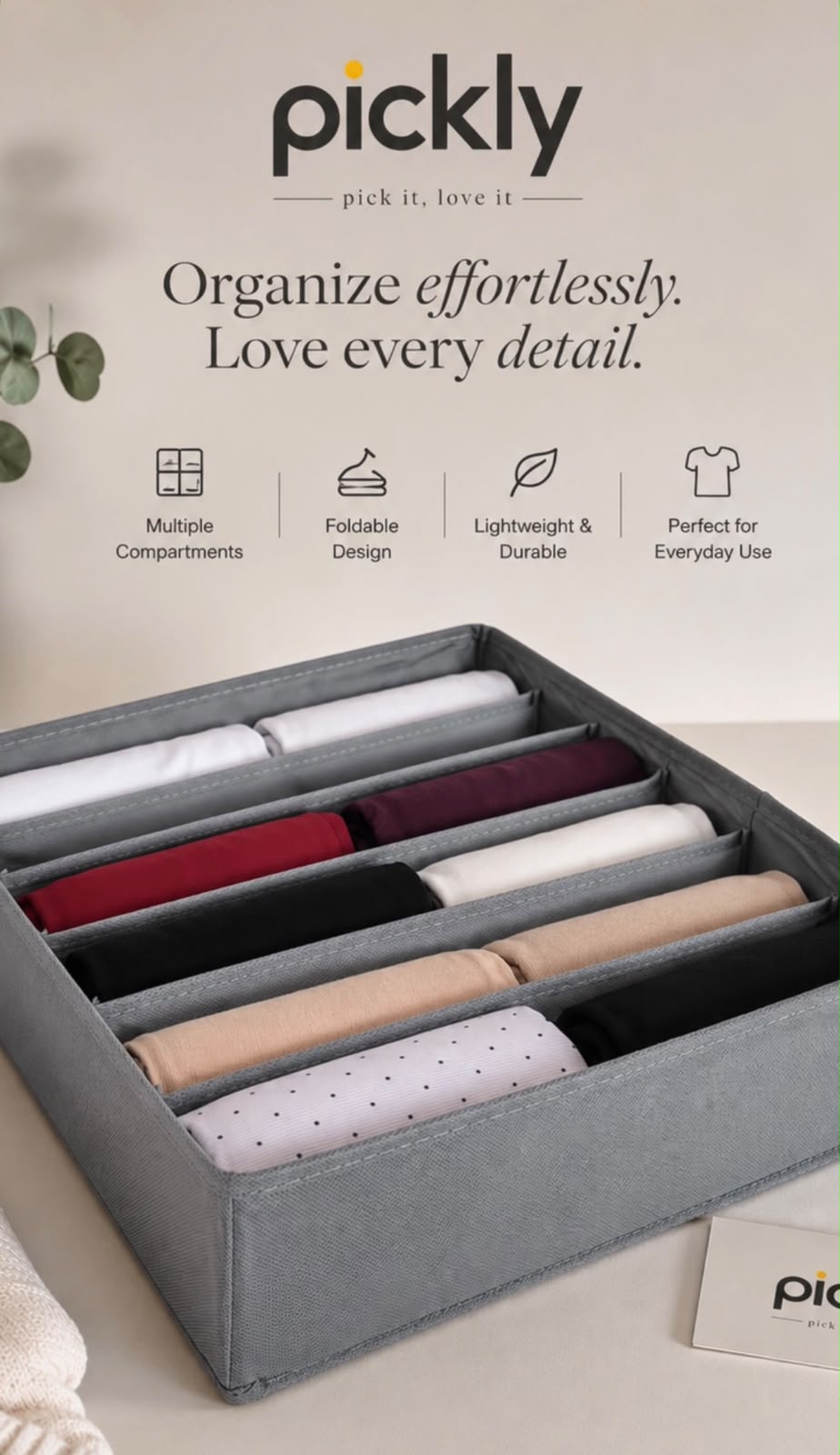 Pickly Organizer Multiple compartments